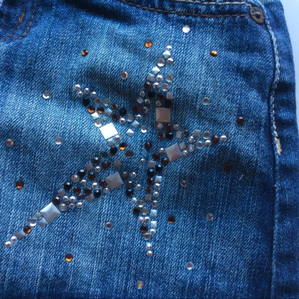 1989 Place Girls Jean Skirt with Sewn in Shorts - Picture 2 of 8